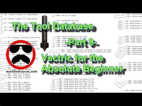 cnc manufacturing data|spe tool database for vectric.